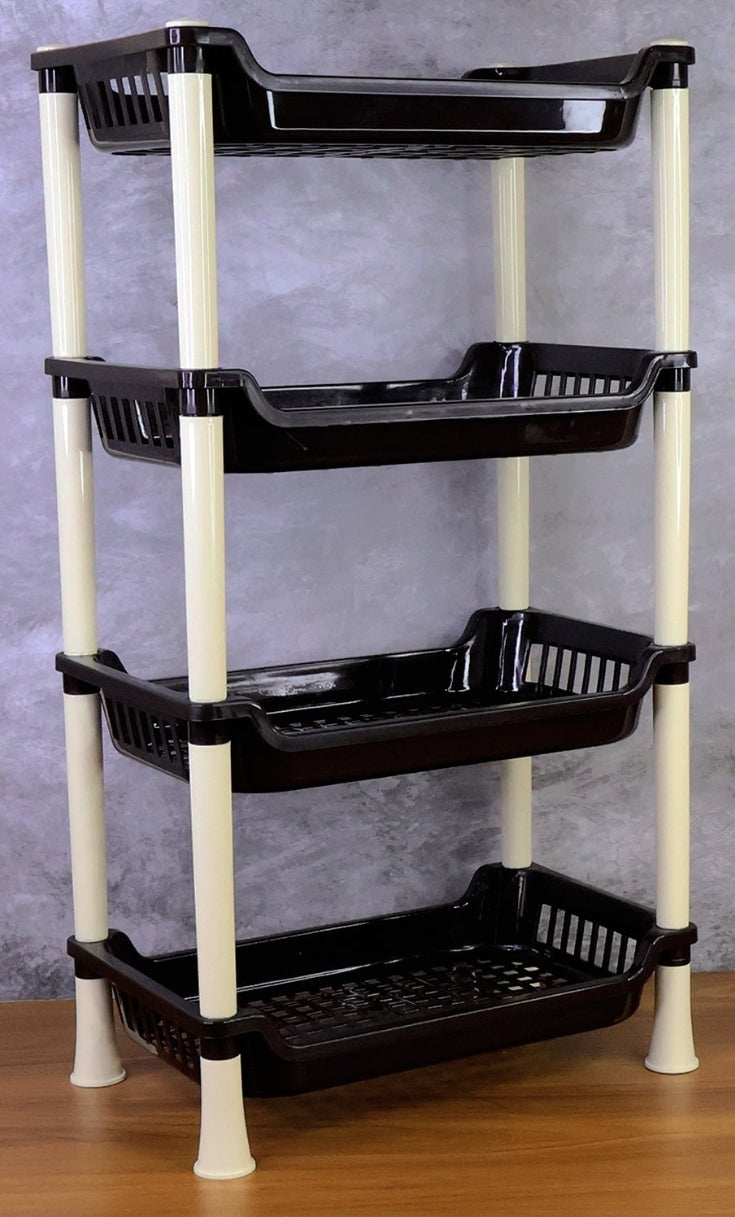 4 Layer Plastic Rack - front view