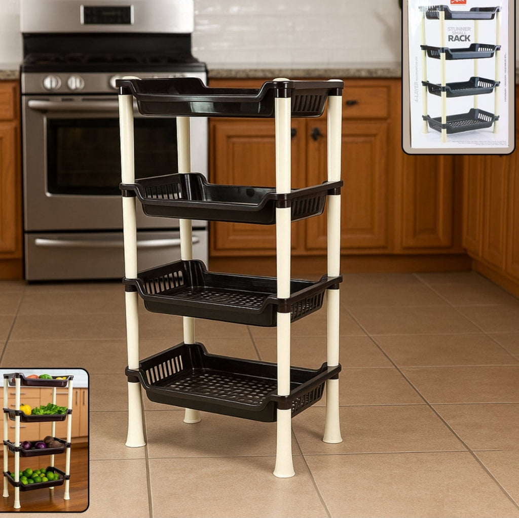 4 Layer Plastic Rack - with box and trays