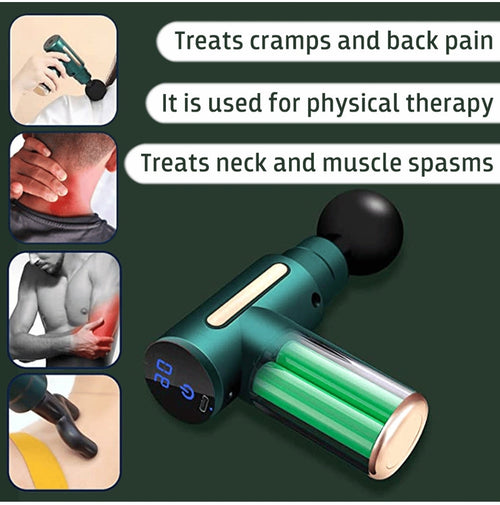 Deep Tissue Massager - product with box and 4 heads