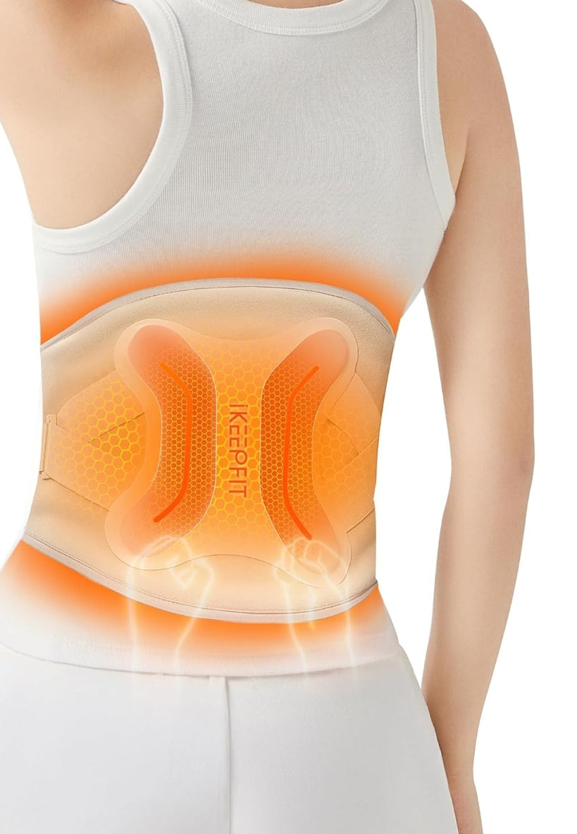 Menstrual Cramp Relief Belt - worn view