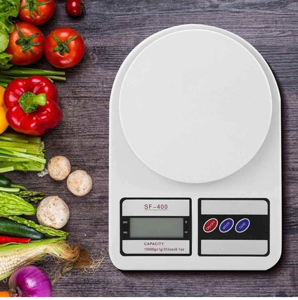 Digital Kitchen Scale SF-400 - back view with battery compartment