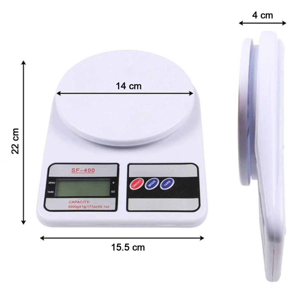 Digital Kitchen Scale SF-400 with vegetables