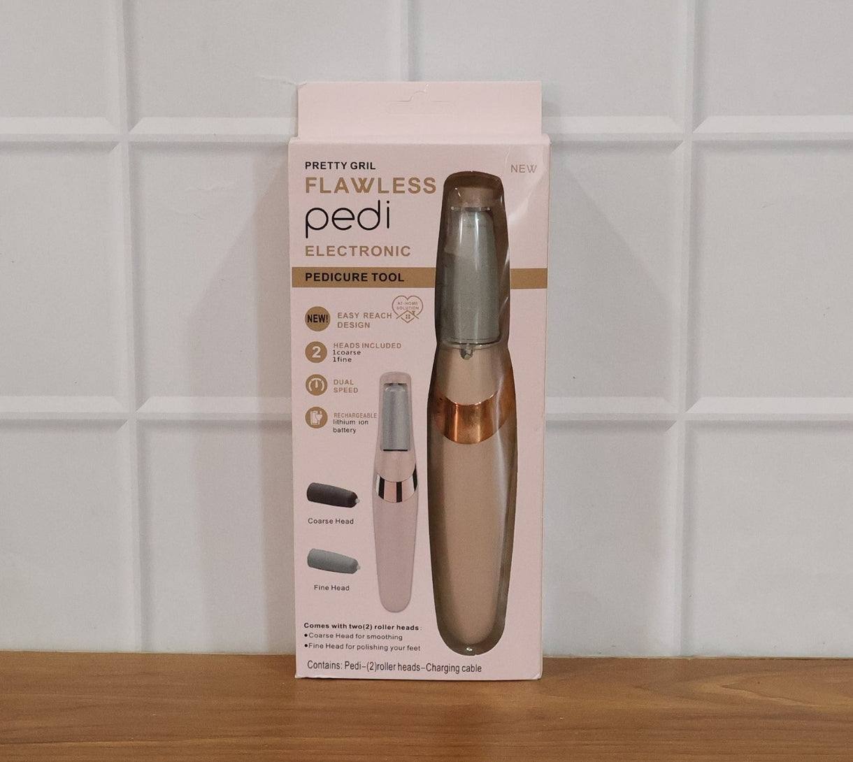 Electric Pedicure Rechargeable - product box