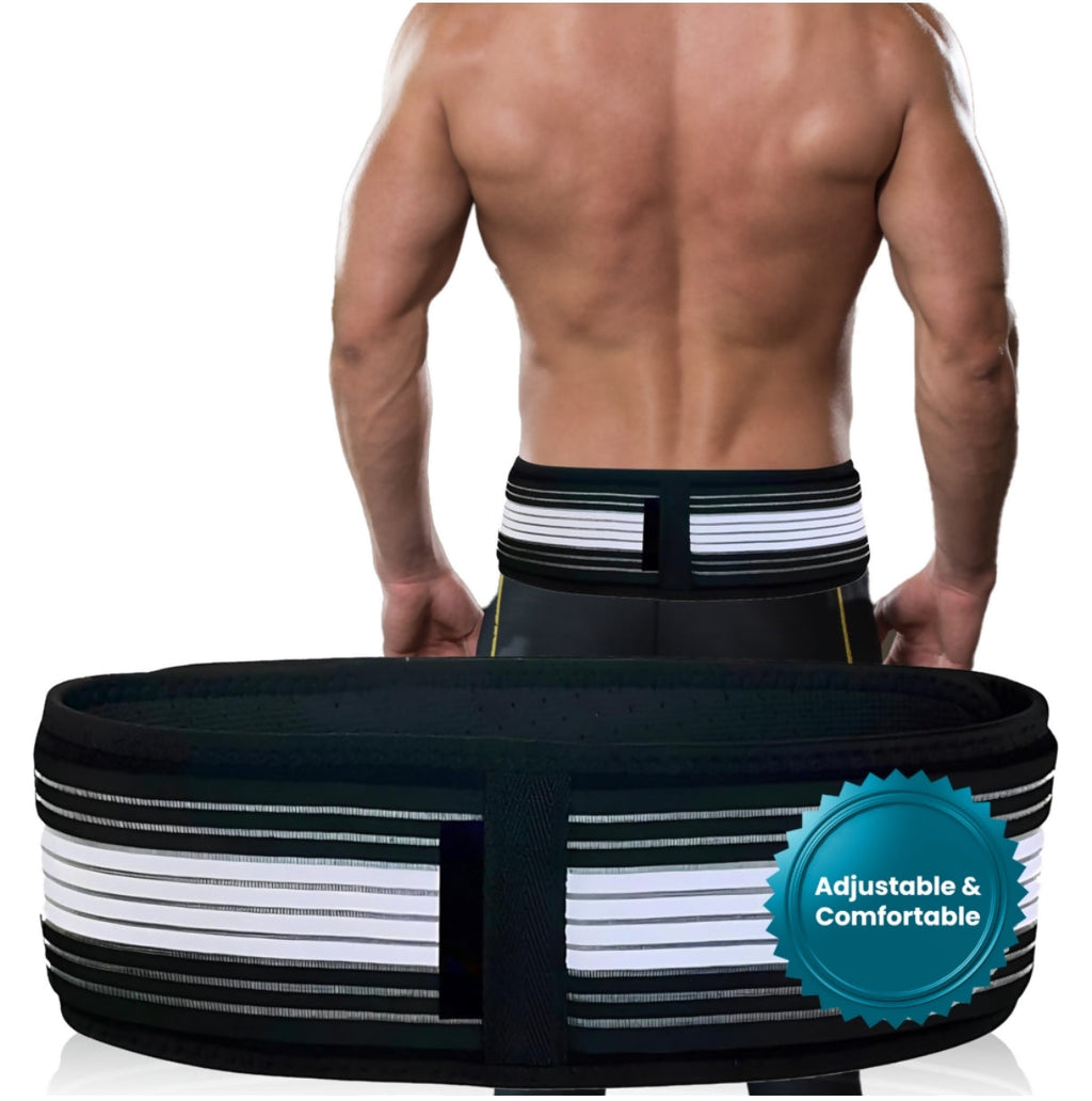 Hip Support Belt - adjustable size worn view