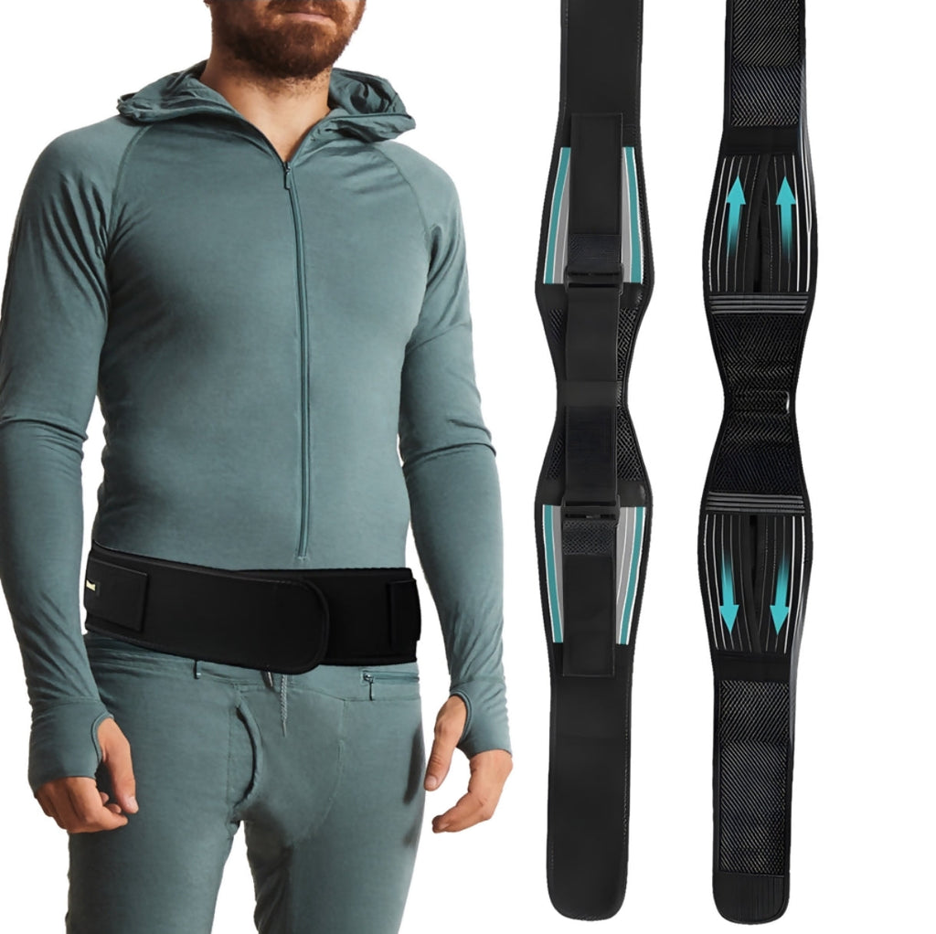 Lower Back Support Belt - worn view front