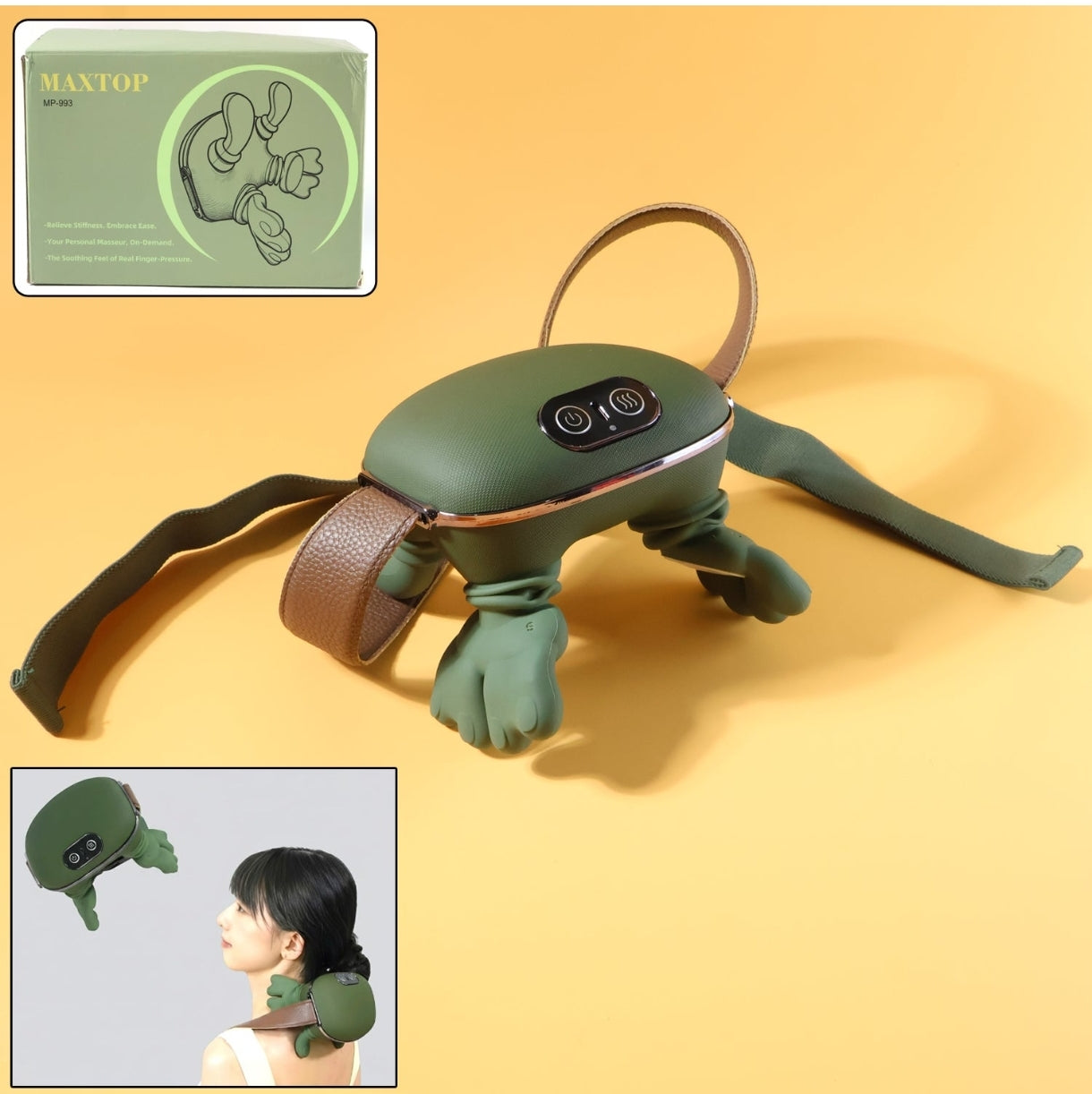 Neck and Shoulder Massager - worn on neck with soothing heat