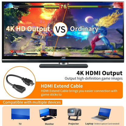 4K HDMI output retro game console for TV and monitor