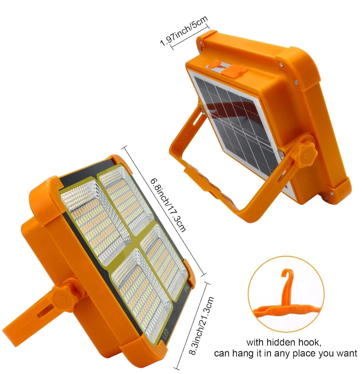 Solar LED Light stepless dimming and light modes